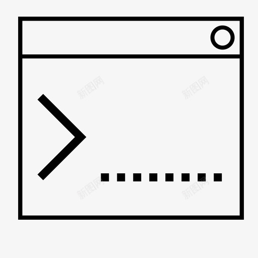 计算机终端浪涌溪流图标svg_新图网 https://ixintu.com 命令 垃圾 波峰 浪涌 溪流 潮汐 终端 计算机终端 贝壳