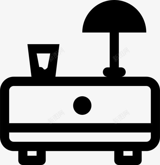 床头柜腿灯图标svg_新图网 https://ixintu.com 便桶 家具 床头柜 抽屉 灯 腿 饮料