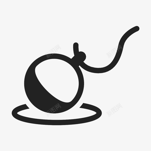 钓鱼浮筒钓丝鱼钩图标svg_新图网 https://ixintu.com 浮标 渔具 等等 软木塞 钓丝 钓鱼浮筒 鱼钩