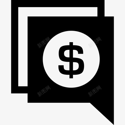 金钱谈泡沫方形界面钱包1图标svg_新图网 https://ixintu.com 界面 金钱谈泡沫方形 钱包1