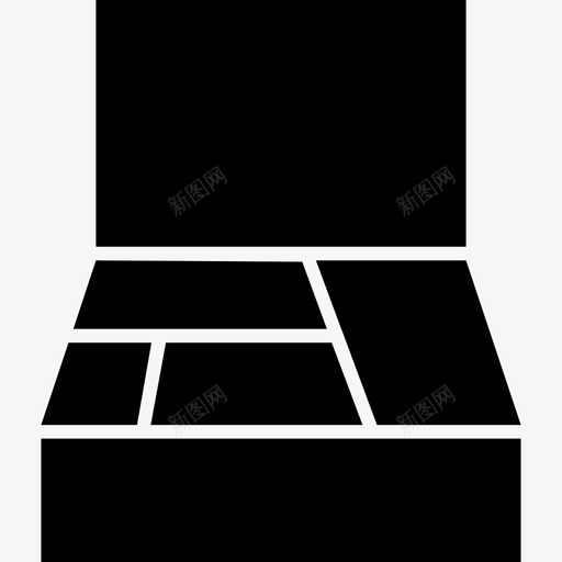 用于存放物品工具和用具家居用品的收纳箱图标svg_新图网 https://ixintu.com 家居用品的收纳箱 工具和用具 用于存放物品