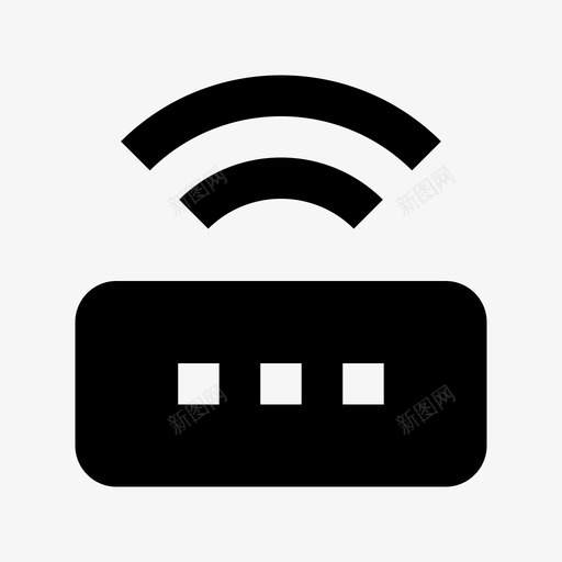 wifi路由器科技标图标svg_新图网 https://ixintu.com wifi路由器 科技素材图标