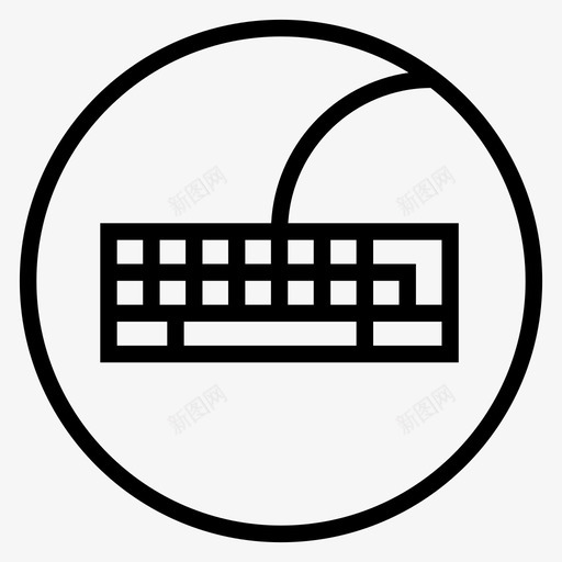 键盘用户界面空格键图标svg_新图网 https://ixintu.com 人机交互 写入 按键 插头 用户界面 界面 空格键 箭头 输入 输入键 键盘