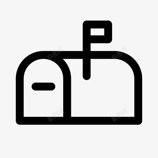 邮箱集装箱邮政图标svg_新图网 https://ixintu.com 信件 信封 发件箱 收件箱 电子邮件 笔划通用 递送 通信 邮政 邮箱 集装箱