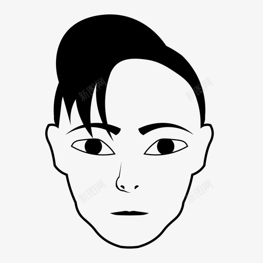 波浪风天气图标svg_新图网 https://ixintu.com 上衣 乐队 冷 刮胡子 天气 季节 年轻 波浪 热 理发 脸 风