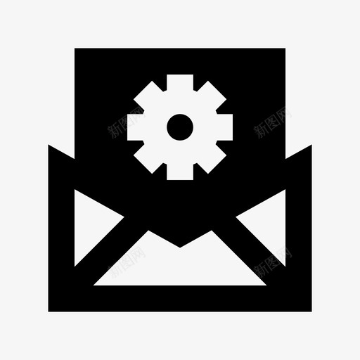 电子邮件设置项目管理材料图标svg_新图网 https://ixintu.com 电子邮件设置 项目管理材料图标