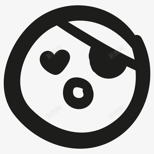 惊喜恋爱海盗图标svg_新图网 https://ixintu.com 惊喜恋爱海盗