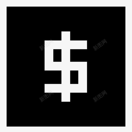 美元符号银行货币图标svg_新图网 https://ixintu.com 支付 权力 美元符号 融资 货币 银行