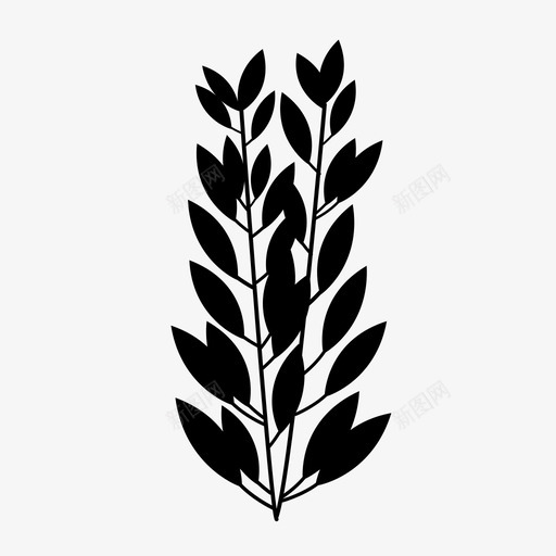 鼠尾草芳香草本植物芹菜图标svg_新图网 https://ixintu.com 园艺 树木 植物 芳香草本植物 芹菜 蔬菜 食品 鼠尾草