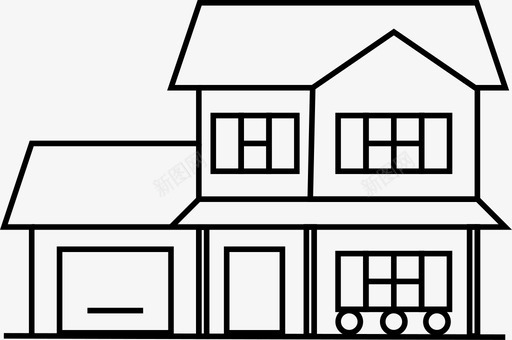 房屋地震潮汐图标svg_新图网 https://ixintu.com 两层住宅 地震 大房子 建筑物 房屋 房屋收藏 暴发 潮汐 跳动 顶部