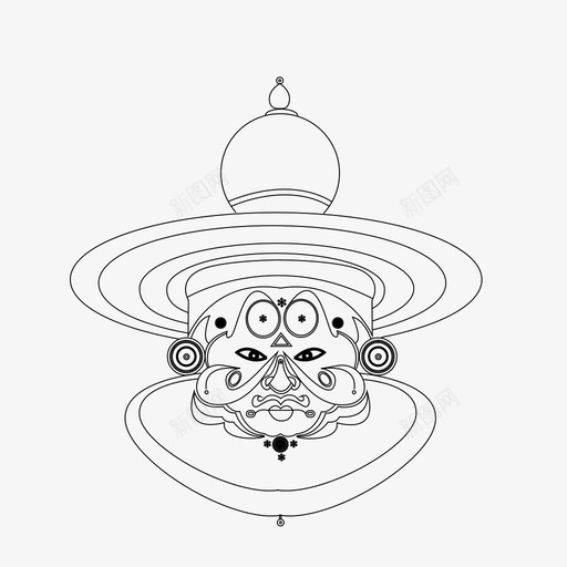 贝拉塔迪殴打放牧图标svg_新图网 https://ixintu.com 修剪 印度 印度的面孔 放牧 殴打 溪流 爆发 神话 贝拉塔迪 面具