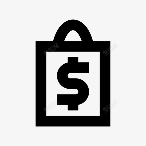 购物袋乐趣购物中心图标svg_新图网 https://ixintu.com 乐趣 手提袋 货币 购物中心 购物和零售材料图标 购物袋 零售