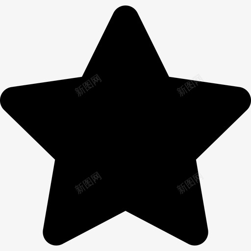 星黑色五角形形状宇宙图标svg_新图网 https://ixintu.com 宇宙 形状 星黑色五角形