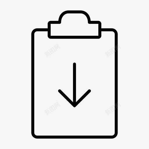 剪贴板任务板共享图标svg_新图网 https://ixintu.com 下载剪贴板 任务板 保存 信息 共享 写入 办公用品精简 向下箭头 文件数据 文档 笔记