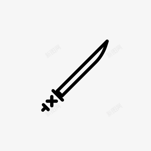 武士刀无线武器图标svg_新图网 https://ixintu.com 军械库 军械库图标 悸动 战争 无线 日本 智能手机 最新技术 武器 武士刀 殴打
