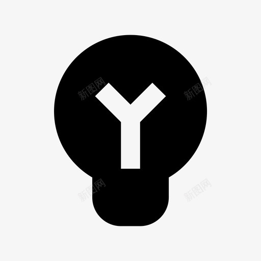 灯泡科技材料图标svg_新图网 https://ixintu.com 灯泡 科技材料图标