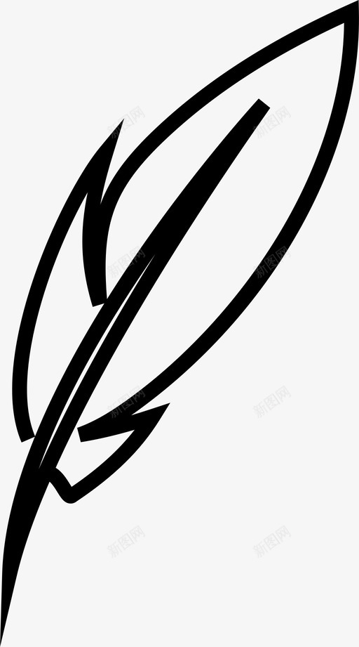 羽毛鸟光图标svg_新图网 https://ixintu.com 光 写字 挠痒 柔软 羽毛 羽毛笔 鸟