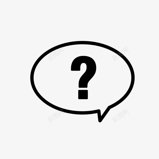 问题说出气泡图标svg_新图网 https://ixintu.com 说出气泡 问题