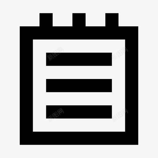 记事本文具便笺本图标svg_新图网 https://ixintu.com 书写板 便笺本 便笺簿 教育和学校材料图标 文具 材料 电脑作业 笔记本 记事本 黑板