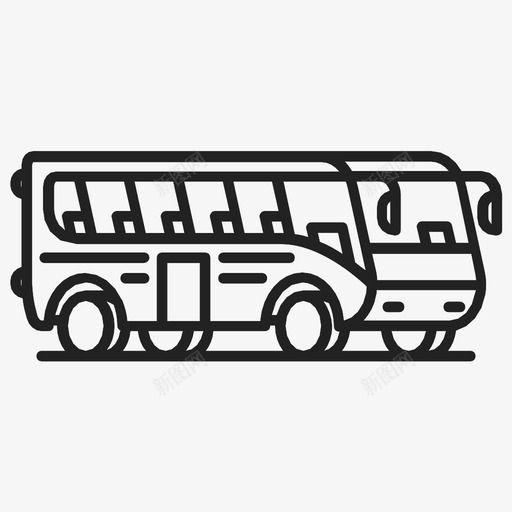 公共汽车旅行交通图标svg_新图网 https://ixintu.com 交通 公共汽车 司机 大型 座位 旅行 校车 车轮 颜色