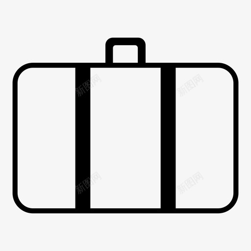 行李旅行手提箱图标svg_新图网 https://ixintu.com 公文包 手提箱 旅行 物品 行李 行李公文包旅行 装备 随身携带