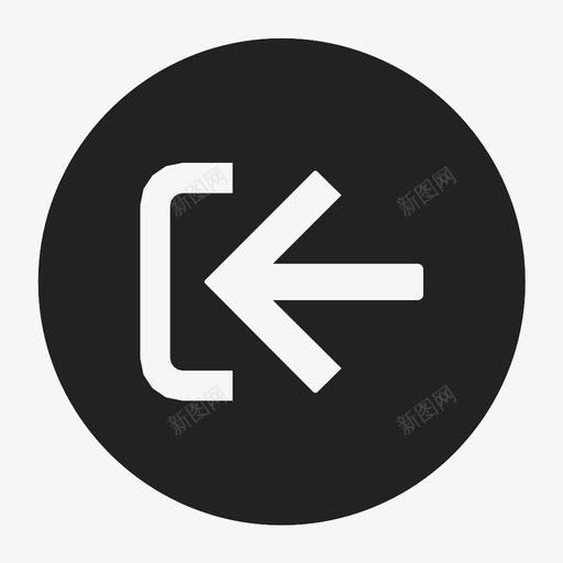 左箭头方向绘图图标svg_新图网 https://ixintu.com 左箭头 指示器 方向 标牌 绘图 跟进 道路