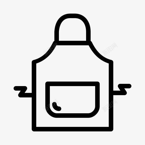 围裙服装厨师图标svg_新图网 https://ixintu.com 副厨师长 厨师 厨房 厨房公用设施和电器 围裙 服装 烧烤师