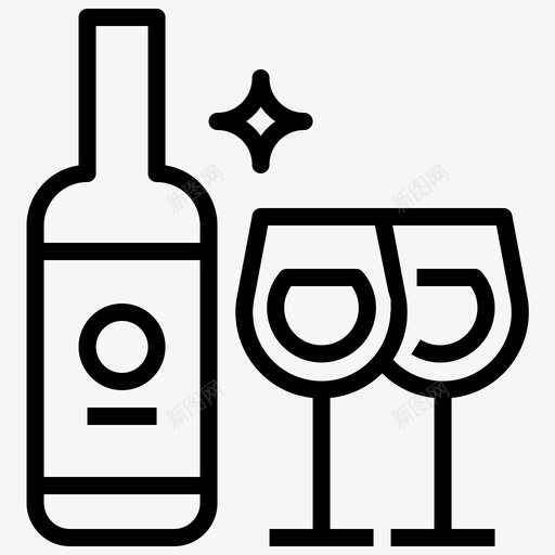 葡萄酒悸动餐厅图标svg_新图网 https://ixintu.com 互联网 商业情况 悸动 振荡 最新技术 玻璃 精品 葡萄酒 酒瓶 震颤 餐厅