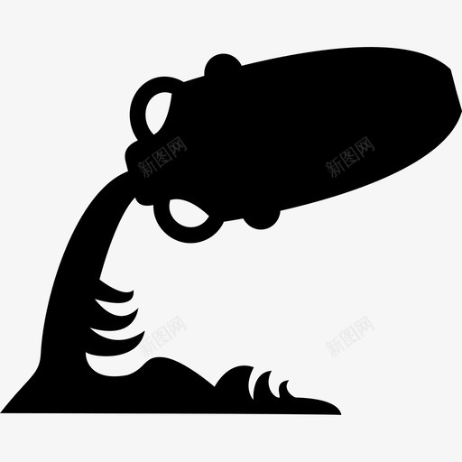 水瓶座星座符号星座十二宫图标svg_新图网 https://ixintu.com 十二宫 星座 水瓶座星座符号