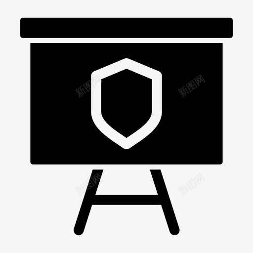 投影屏阴影安全图标svg_新图网 https://ixintu.com 保护 在线展示 安全 投影屏 显示投影 立屏 锁 防护 阴影