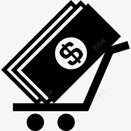 运钞车商业钱袋1图标svg_新图网 https://ixintu.com 商业 运钞车 钱袋1