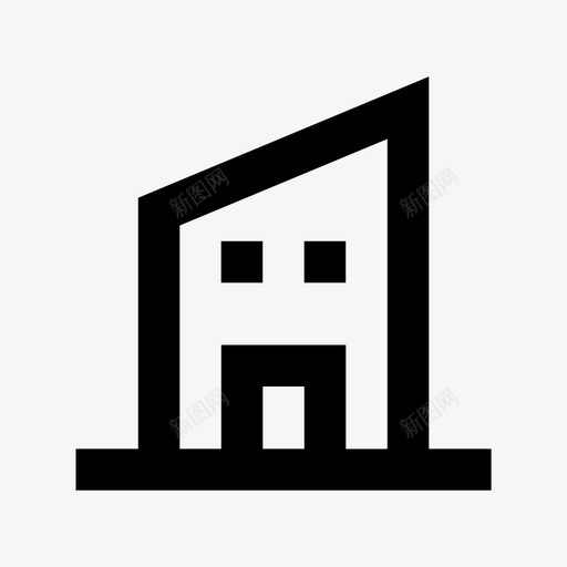 建筑城市建筑城市天际线图标svg_新图网 https://ixintu.com 城市元素材料图标 城市天际线 城市建筑 建筑 摩天大楼 窗户 结构 门
