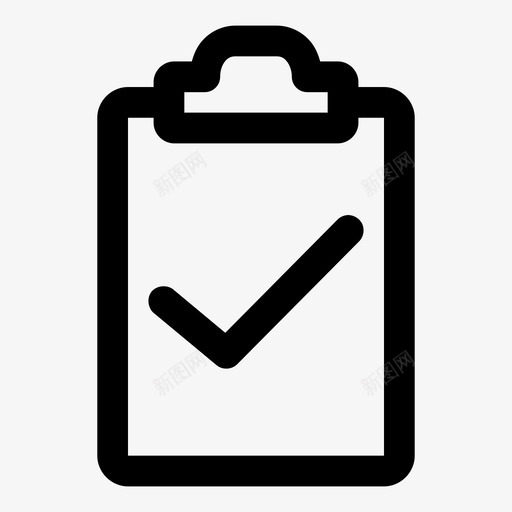 批准的剪贴板悸动浪涌图标svg_新图网 https://ixintu.com 信息 办公文具 办公用品加粗 复选标记 归档表格 徽章 悸动 批准的剪贴板 无线 浪涌 知识 脉冲