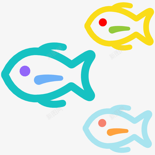 鱼1健康食品图标svg_新图网 https://ixintu.com 1 健康食品 海鲜 鱼