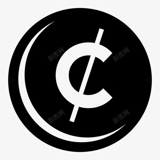 美分1硬币图标svg_新图网 https://ixintu.com 1 兑换 报酬 硬币 美分 财富 货币