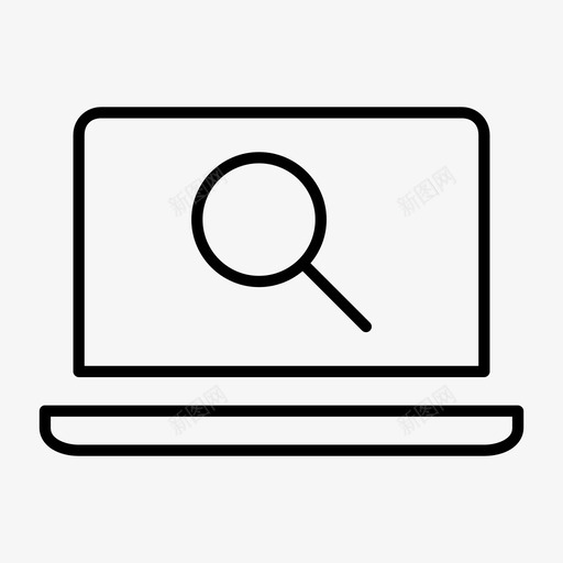 笔记本电脑搜索研究主题互联网查找图标svg_新图网 https://ixintu.com macbook 上网本 互联网查找 在线搜索 搜索引擎 放大镜 查找答案 研究主题 笔记本 笔记本电脑搜索 设备精简 迷你电脑
