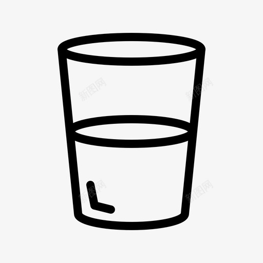 水不持有图标svg_新图网 https://ixintu.com 不 已售 持有 水 玻璃杯 粗体 饮料 饮用玻璃杯 黄金
