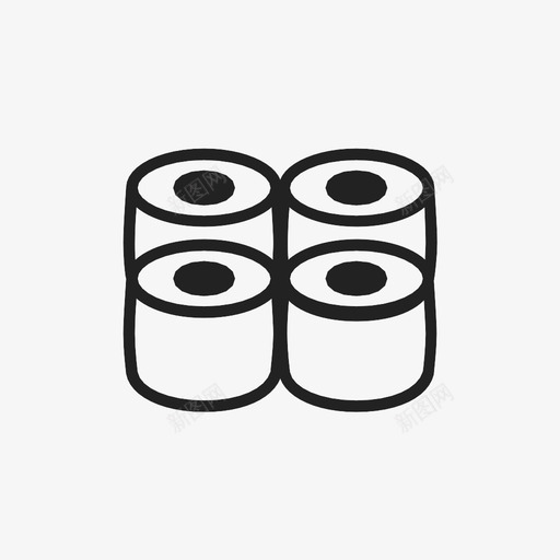 寿司共享海鲜图标svg_新图网 https://ixintu.com maki 共享 卷 吃 寿司 寿司卷 日本 海鲜 饭 鱼