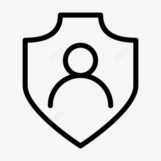 用户屏蔽安全图标svg_新图网 https://ixintu.com 习惯性 保护 安全 安全和保护 屏蔽 操作员 用户 瘾君子 计算机