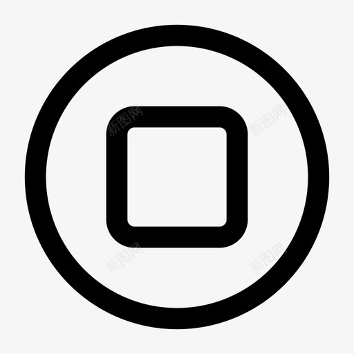 停止停止音乐停止按钮图标svg_新图网 https://ixintu.com 保持 停止 停止按钮 停止视频 停止音乐 动作 媒体 暂停 注意 活动