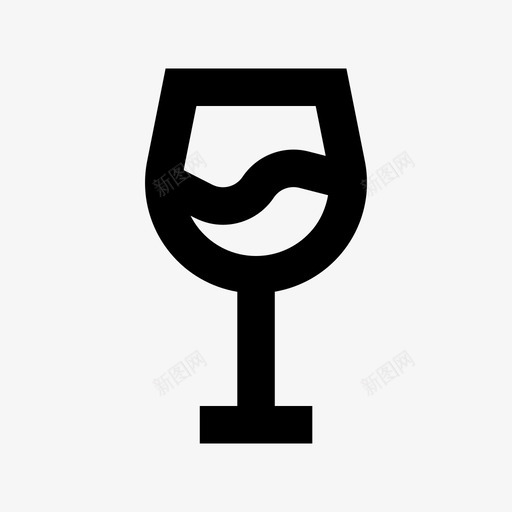 酒杯酒类酒吧图标svg_新图网 https://ixintu.com 圣诞和复活节材料线图标 晚餐 派对 酒吧 酒杯 酒类 饮料