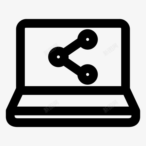 共享笔记本电脑装饰潮汐图标svg_新图网 https://ixintu.com macbook 共享笔记本电脑 屏幕保护程序 屏幕警告 无线 潮汐 笔记本屏幕 脉冲 装饰 设备 跳动