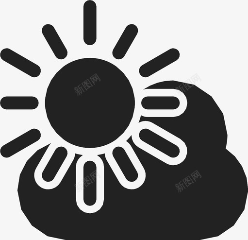 部分晴朗云预报图标svg_新图网 https://ixintu.com 云 天气 天气预报 天空 晴朗 暴风雨 部分晴朗 预报