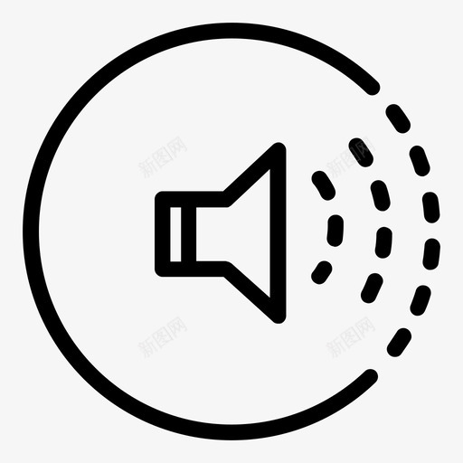 扬声器音频听觉图标svg_新图网 https://ixintu.com 听觉 噪音 声音 扬声器 播放 输出 音量 音频