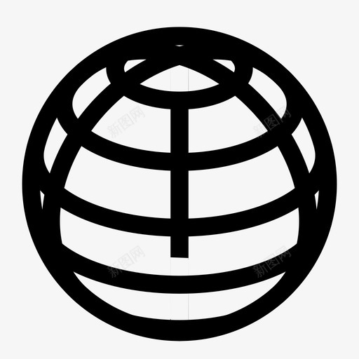 球体震动浪涌图标svg_新图网 https://ixintu.com 世界 全球 地球 最新技术 波峰 浪涌 球 球体 草地 震动