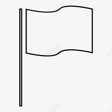 旗帜旗帜飘扬的地方图标图标
