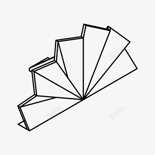 扇形餐巾折纸等距图标svg_新图网 https://ixintu.com 扇形餐巾 折叠 折纸 等距 花式 茶会 装饰性 食品 餐桌布置