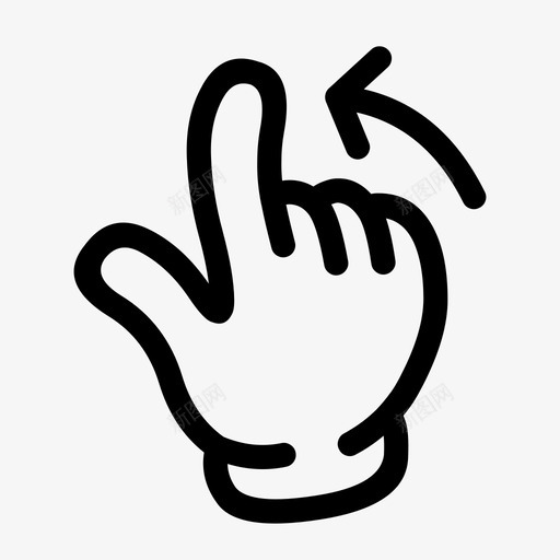 向左滑动查看下一个查看更多图标svg_新图网 https://ixintu.com 下一个幻灯片 下一个曲目 前进 向左滑动 手 手势 手套 查看下一个 查看更多
