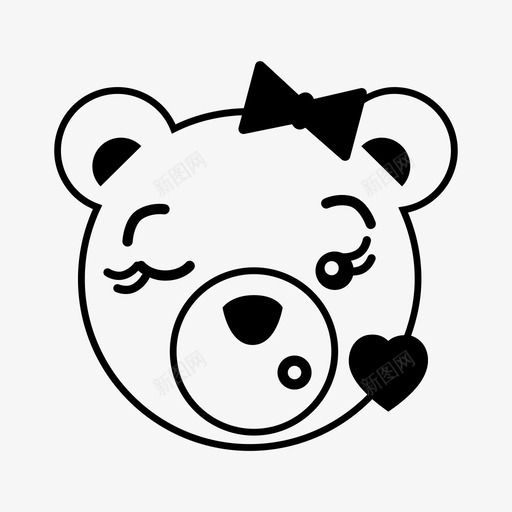 亲吻啄爱图标svg_新图网 https://ixintu.com 亲吻 啄 嘴唇 在爱 心 快乐 承担情感图标 爱 眨眼 调情