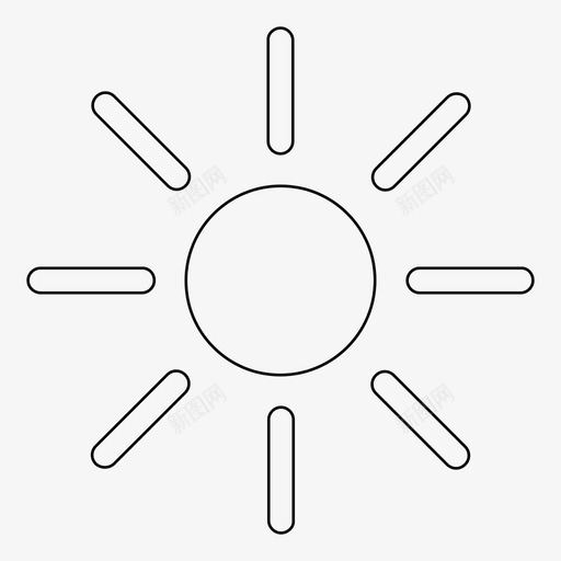 阳光夏日炎炎图标svg_新图网 https://ixintu.com 夏日炎炎 阳光